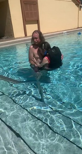 Got mom in the pool for the first time in 9 years. Shes loving it #fyp #foryou #dementiaawareness #dementia #caregiver | Cory and mom