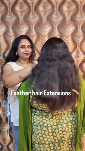 feather hair extension in madurai 📍9080925492 #hairextensionsmadurai #youtubeshorts #madurai