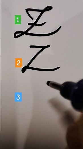 KEREN 3 AWALAN TANDA TANGAN HURUF Z #handwritingtips