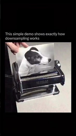 This simple demo shows exactly how downsampling works. #visual #camera #innovation #technology