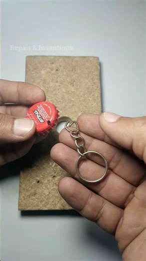 Turn a Bottle Cap into an Unbreakable Keychain #bottlecap #lifehacks #diy