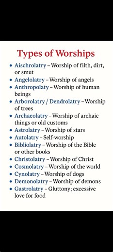 Types of worships