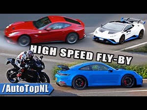 SUPERCARS & SUPERBIKES on AUTOBAHN - EXTREME SPEED FLYBY's