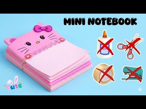 DIY Easy Origami Mini Notebook No Glue, No Scissors|Cute Paper Organizer|Paper Craft |School Project