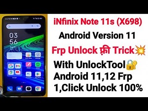 Infinix Note 11s Frp Reset UnlockTool || Infinix-X698 Android 11 Frp Unlock/Bypass UnlockTool 202