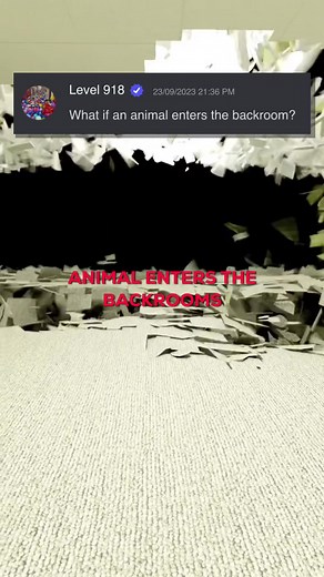 What if an ANIMAL enters the Backrooms!?☁️🐄 #backrooms #dreamcore #liminalspaces #fyp