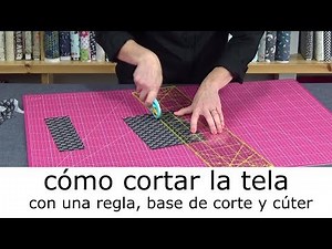 Learn how to cut patchwork fabrics properly with a cutter, ruler, and cutting mat.