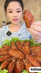 12K views · 2.6K reactions | Braised Chicken Wing mukbang | Jing Sing | Facebook