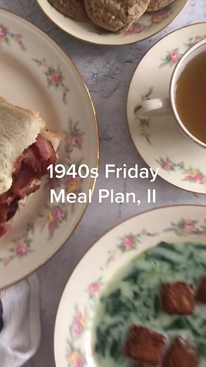 1940s Friday Meal Plan featuring Old Recipes from the 1940s