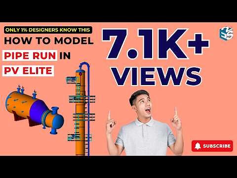 How to Model a Pipe Run in PV Elite? PV Elite Software Training | In-depth training course