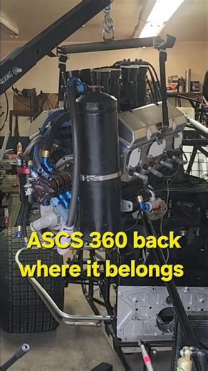 Engine install day 🔧 360 going in for Merrittville Spring Sizzler 🏁 #shorts