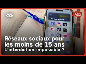 Réseaux sociaux pour les moins de 15 ans : l'interdiction impossible ?