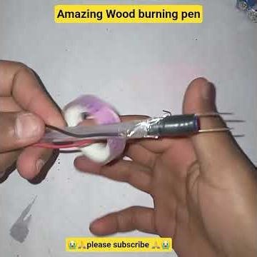how to make wood burning pen #diy pyrography tool #experimnent