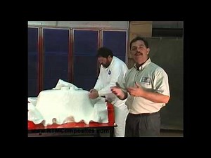 Properly Laying Fiberglass Within a LRTM Mold - [3 of 9]