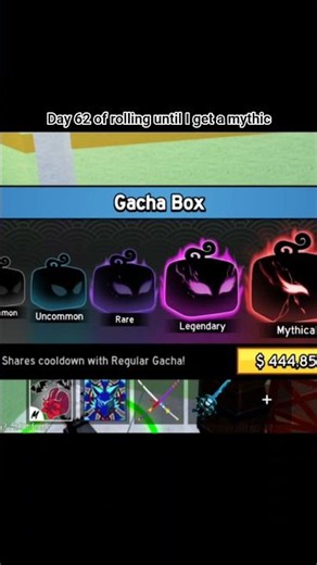Day 62 of rolling mythics #roblox #bloxfruits #gaming