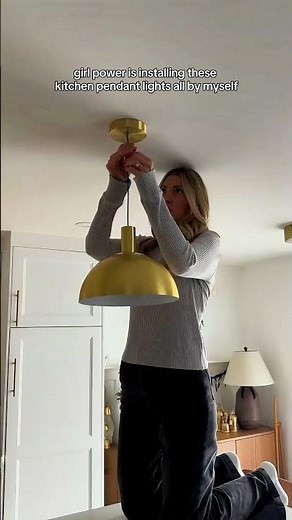 DIY Glow-Up: Kitchen Pendant Lights Installed by Me!