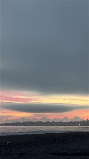 Pink Clouds Over Ocean Waves ☁️ | Real Nature Sounds & Music