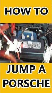 How to jump start Porsche with no power when hood/trunk won't open (Complete Tutorial) #porsche