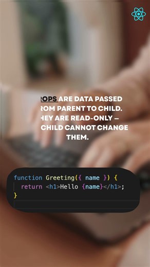 React Interview Questions | Prop vs State #react #ytshorts