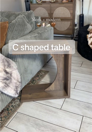 Stylish C Shaped Table for Modern Living Spaces