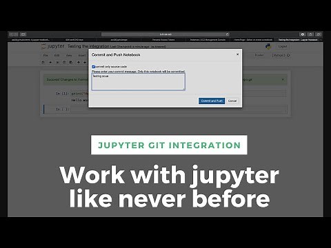 Jupyter Notebooks Github (version control) extension
