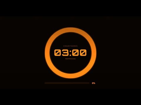 3 Minute Countdown Timer ⏳ | Ticking Sound + Alarm | Focus, Study, Exercise
