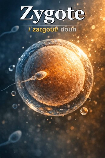 Zygote meaning — The single cell formed when sperm and egg unite