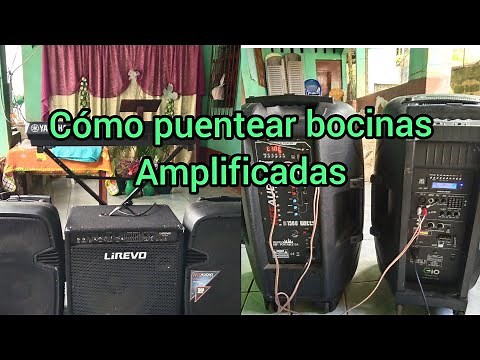 tutorial como puentear dos bocinas amplificadas