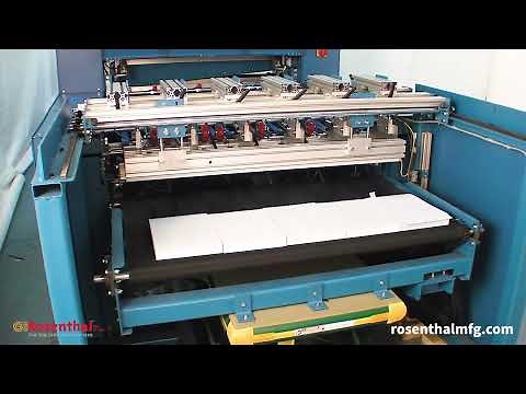 Rosenthal Sheeter Slitter with Auto Stacking - Rosenthal Manufacturing https://rosenthalmfg.com/