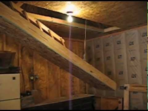 Hide away electric drop down stairs