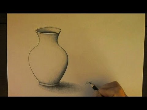 Symmetry, Volume. How to draw a vase: good symmetry and volume. Basic principles for drawing.