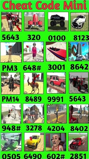 Boat + Tractor + Roxx Thar + Monster Truck Cheat Code 🤑 Indian Bike Driving 3D #indianbikedriving3d