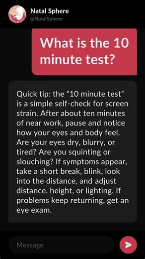 What is the 10 minute test?