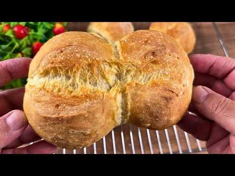 Never Buy Bread Again: The Easiest No-Knead Summer Bread Rolls! 10-Min Prep
