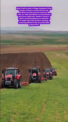 Massive Multi-Tractor Field Operation | Modern Farming Technology in Action