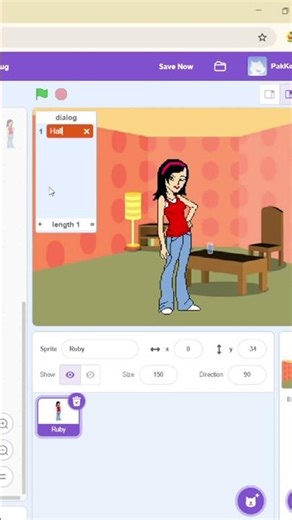 Creating NPC dialogue using SCRATCH #coding #animation #tutorial