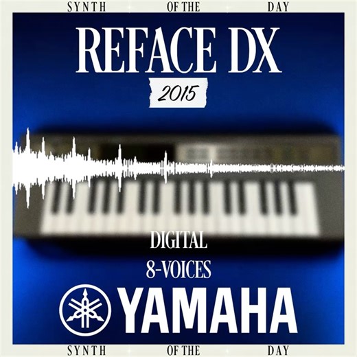Synth of the Day on Instagram: "Reface DX [2015] When Yamaha brought the DX name back in 2015 as part of the Reface series, it felt like a quiet but meaningful return. Appearing alongside the Reface CS, CP, and YC, the Reface DX wears a brown toned finish that gently nods to the original DX7, even if its goals are far more modern and compact. Instead of chasing the full scale complexity of the DX7, Yamaha wisely looked to the more approachable DX100 for inspiration. The Reface DX features a thre