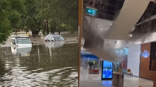 Storm in Perth's north causes flooding, damage as BOM issues severe weather warning