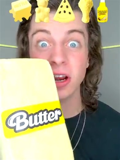 Gaint Butter Food ASMR!?🧈 #fyp #ENHYPEN