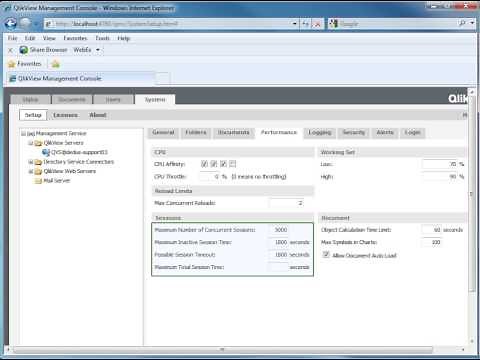 QlikView Management Console walkthrough