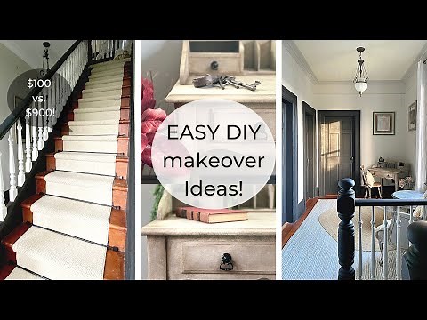 DIY Staircase and Hallway Makeover, Chalk Paint Furniture with Glaze & Wall painting tips & tricks