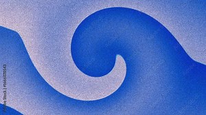 Abstract pattern of blue shapes on a textured background.