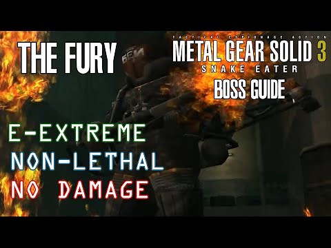 The Fury Boss Fight | Non-Lethal European Extreme (No Damage) | MGS3 Boss Guide