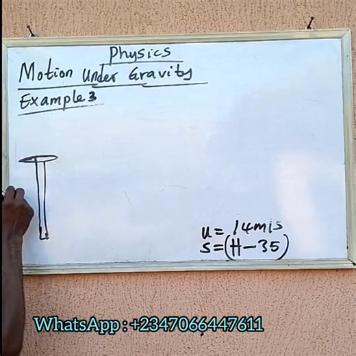 Motion under gravity ( example 3 ) Watch and learn, like and share #physics #fblifestyle #goviral | Physics & Mathematics lovers