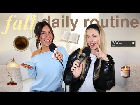 our daily fall routine | morning + night habits & seasonal hobbies