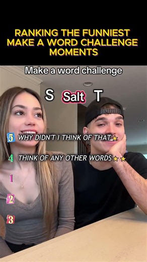 Ranking The Funniest Make A Word Challenge moments 🤣 #shorts #viral #makeaword #pov