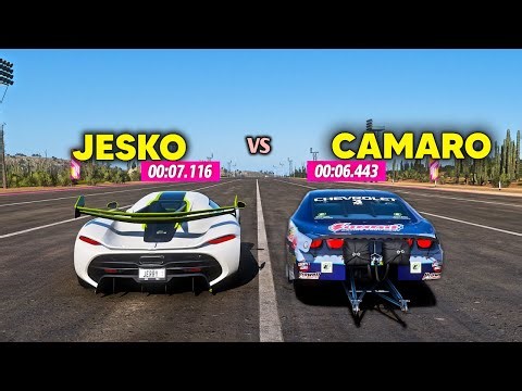 "Jesko vs Camaro Pro Stock in FH5 | $3M Hypercar Takes on 1,500HP Drag Monster!"