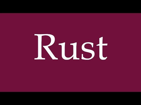 How to Pronounce ''Rust'' Correctly in German