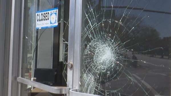 Manning business owner frustrated after large crowd fights result in damage to storefront