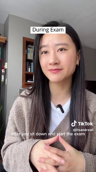 How to overcome test anxiety on the exam day? Telling yourself to calm down usually doesn’t help. Don’t add another layer of worrying by trying to stop your anxious thoughts. Accept them and let them be. At the same time, try body-based activities to calm the fight-or-flight response in our nervous system. #studytok #studymotivation #studytips #exams #finalsweek #testanxiety #examseason #studywithme